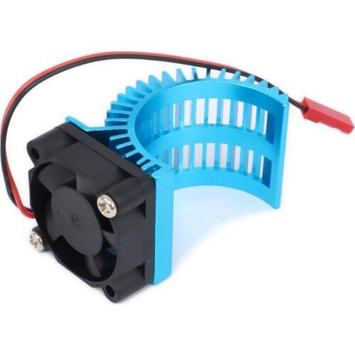 Aluminum 540/545/550 Size Motor Heat Sink Heatsink With Fan Cooling Side Vent 6v JST For 1/10 Model Car HSP HPI Wltoys Himoto