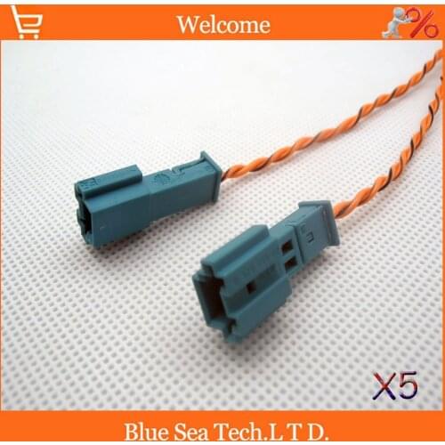 5 PCS Good quality Auto Speaker /stereo plug,Treble lossless Harness with 13cm*2 cable for BMW X1,X3,X5 car ect