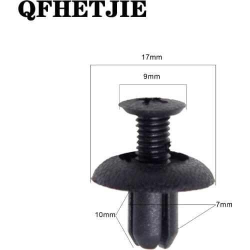 Automotive Fastener Clip 100 pcs YT-135 Diameter 7 Mm Bumper Perforated Rivet Clip for BMW Car Repair Fasteners