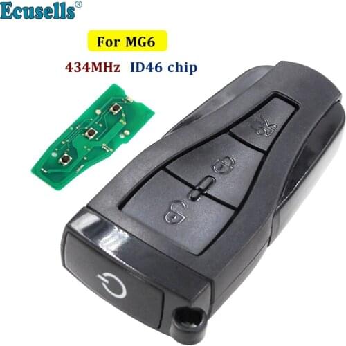Smart Remote Key fob 3 Button 434MHZ with ID46 PCF7941 Chip For MG6