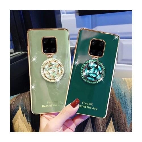 For Xiaomi Redmi Note 9S Case Soft TPU Luxury plating With Crystal Ring protect Back Cover Case For Xiaomi Redmi Note 9 Pro max