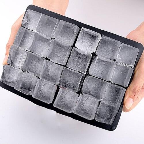 Ice Cube Tray 15/24/26 Grids Silicone Fruit Ice Cube Maker DIY Small Ice Cube Mold Square Shape Kitchen Accessories