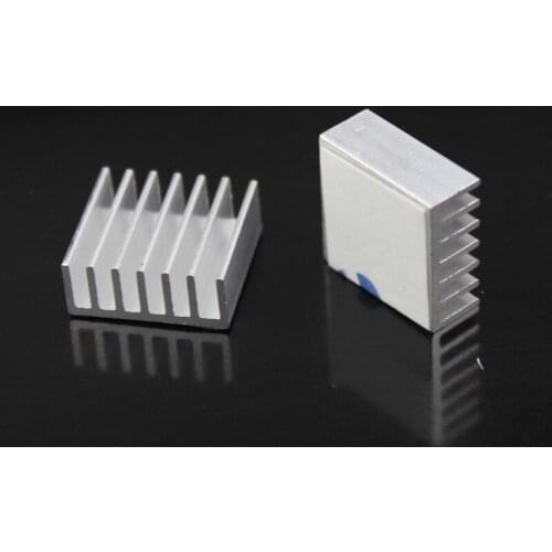 Gdstime 20 Pieces Aluminum 14X14X6mm Silver Computer Cooling Cooler Heatsink 14mm x 6mm