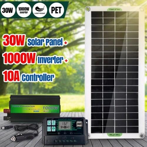 30W Solar Panel Flexible Solar Panel For Camping Car Traveling Outdoor Emergency Power Accessory