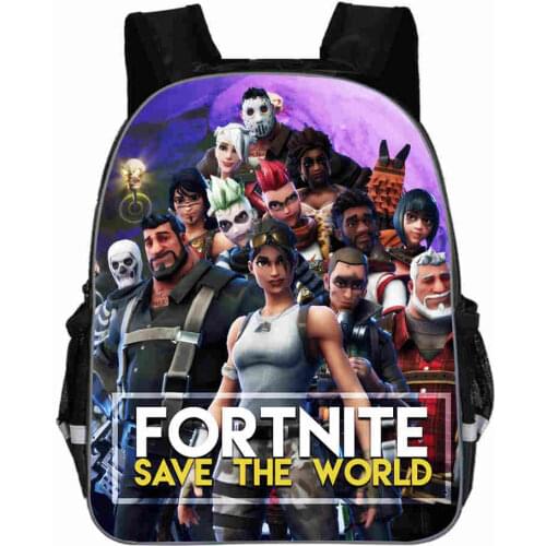Hot Game FORTNITE Childrens School Backpacks for Girls and Boys Kids Cartoon School Bags for Children 3-8 Year Old