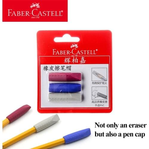 Faber-Castell Pen cap eraser Pencil Eraser Multi-function Rubber Pen Cap Stationery Student School Office Supplies Highend Gift
