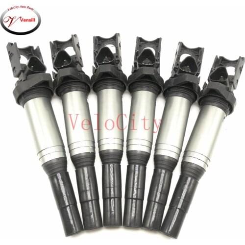 Set Of 6 PCS Ignition Coil For 2002-2005 745Li 2003-2008 760Li 2003-2006 325Ci Part No# 12138616153 12137594596 0221504470