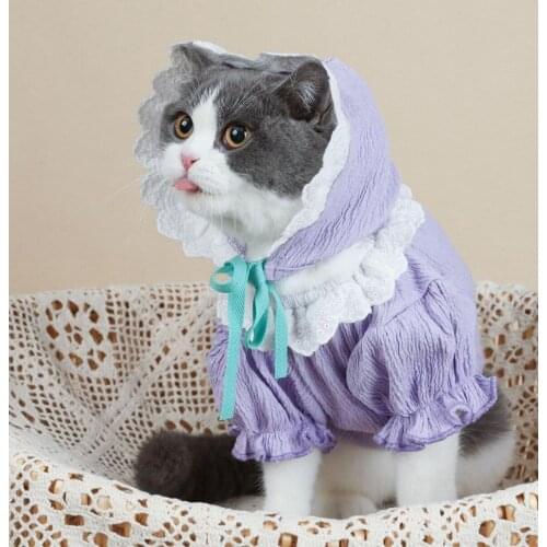 Dog clothes spring and summer new cat clothes dress vest sling small dog thin section Teddy Bomei