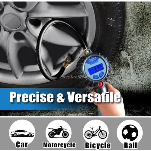 LEMATEC Pro Digital tyre inflation with gauge air tyre inflator tire inflation gun with back light digital pressure gauge
