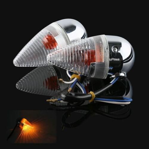 Motorcycle Motorbike Clear Bullet Rear Turn Signal For YAMAHA XV1900 2006-2013 07 08 09 10 11 12 New