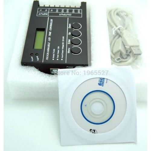 TC420 TC421 TC423 Programmable Time LED Controller Aquarium lighting Timer TC420 Dimmer,DC5V-24V,AC90-240V,WiFi,5Channel output