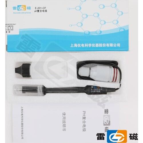 Shanghai Leici type E-201-CF pH rechargeable composite electrode / probe / sensor billing