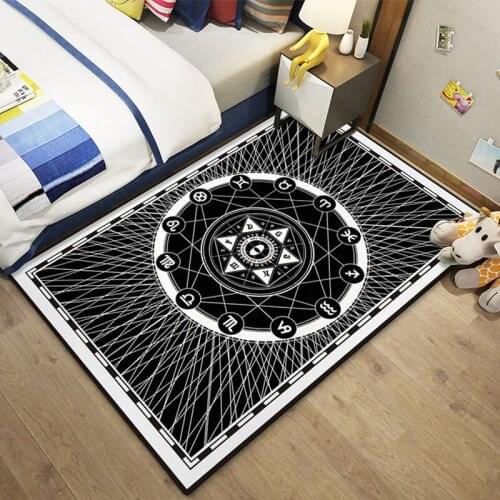 Nordic Carpets for Living Room Coffee Table Bedroom area rug Modern Simple Geometric Abstract Pattern Rectangle Bedside carpet