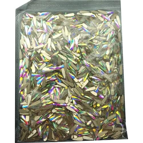Wholesale 1440pcs/Pack 32 Styles 3*10mm/2*6mm Raindrop Diamonds For Nail Art Rhinestones Decorations Accessories