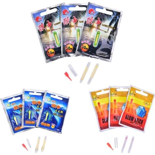 Lightstick 10Pcs/5bags Light Stick Fluorescent Glowing Stick Fishing Float Luminous Floater Accessory Gift