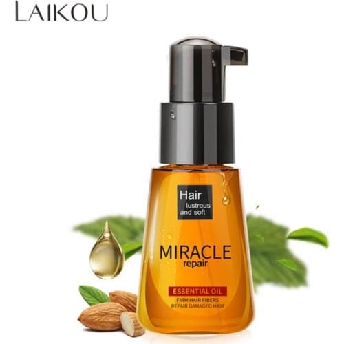 LAIKOU Pure Natural Argan Oil Hair Oil Repair Damaged Hair Serum Treatment Scalp Moisturizing Make Hair Shiny And Softness 70ml