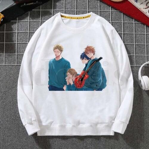Given Anime Yaoi Bl Given Mafuyu Sato Uenoyama Hoodies Sweatshirt Print Trend Mens Clothes Hip-Hop Male Crewneck Hoodies Men