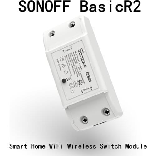 SONOFF BasicR2 Wifi Smart Switch Breaker Wireless Remote Controller DIY Wifi Light Switch Smart Home Automation Modules Dropship