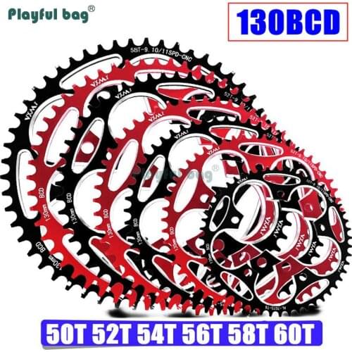 Playful bag Road Bicycles Sprocket 130BCD Crank Tooth Plate Positive Negative Gear Disc Five Claw Round Sprocket Accessory HA01