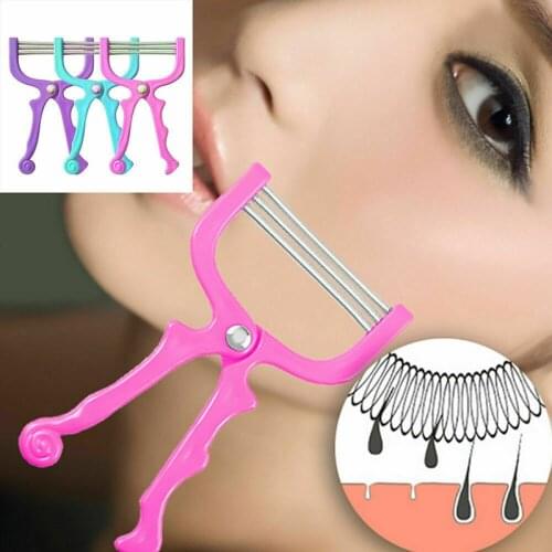 1PC Women Face Facial Hair Removal Epilator Beauty Epilator Roller Face Care Massager Safe Handheld Spring Roller Random
