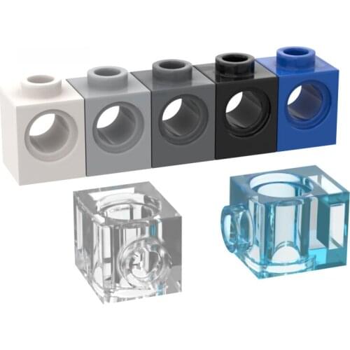 10PCS Plate Brick Compatible Assembles Particles 6541 1x1For Building Blocks Parts DIY Educational Creative Gft Toys