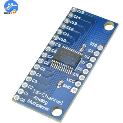 CD74HC4067 16-Channel Analog Digital Multiplexer Breakout Board Module For Arduino 2V-6V Microcontroller 16 Device RX Lines