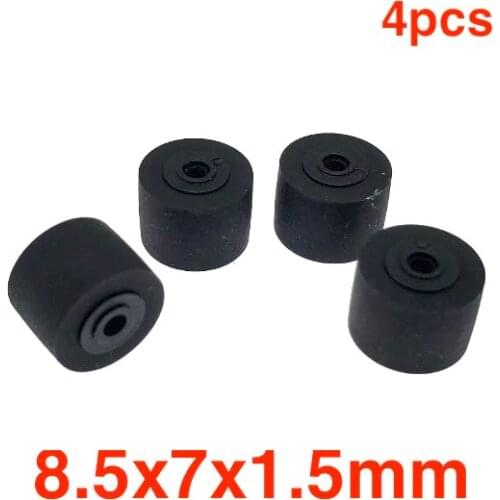 4pcs 8.5mm*7mm*1.5 wheel belt pulley rubber audio pressure pinch roller for vintage cassette deck tape recorder Stereo player