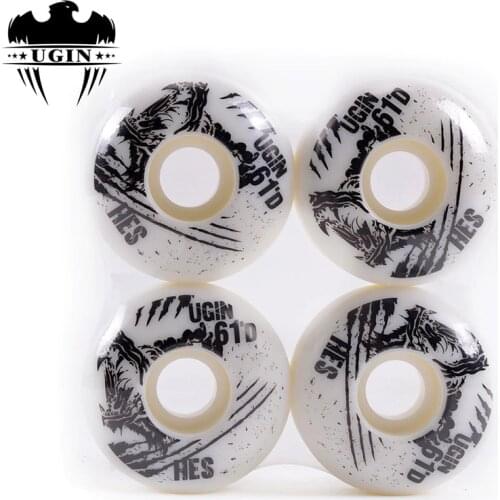 4 Pcs/Lot UGIN 52mm*30mm Skateboard Wheel for U Pool Plaza Street Skating, 61D 85% Rebound Professional Skate Board Wheels