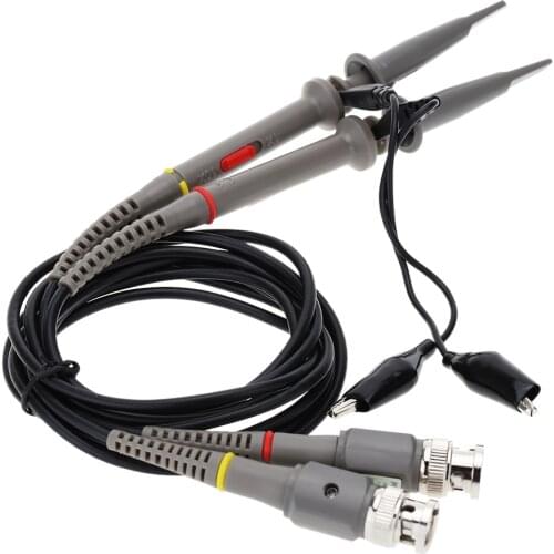 40MHz 1X 10X Oscilloscope Probe With Retractable Hook Tip Maker Rings For Oscilloscope Probes Cable Oscilloscope Accessories