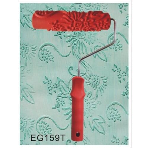 7" Rubber Roller Embossed Texture Pattern Paint Roller Home Decoration Paint Brush Background Wall Tool 7 Inch