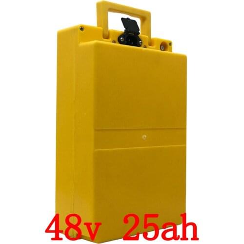 48V 25AH lithium ion battery 48V 25AH electric bicycle battery 48v 1000w battery pack with Waterproof case and 54.6V 2A charger