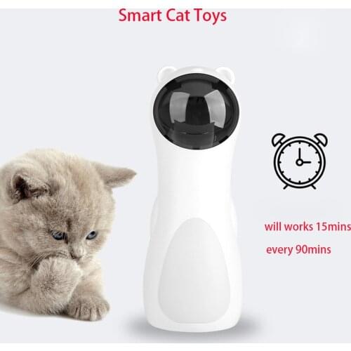 Automatic Cat Toys Interactive Smart Teasing LED Laser Pet USB Electronic Cats Chase Toy with 5 Rotating Modes for Cats gatto