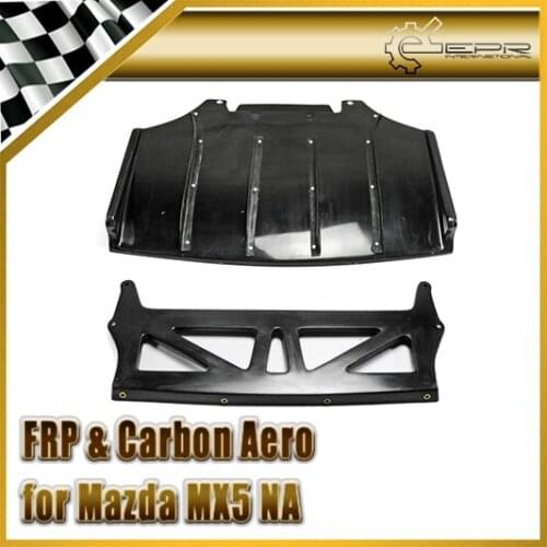 Car-styling FRP Fiber Glass Jet Stream Rear Under Diffuser Quad Fin Fiberglass Bottom Panel Fit For MX5 NA Roadster (NA-rd-04)