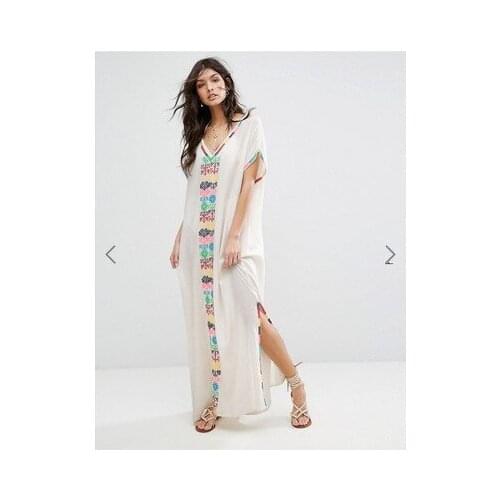 Embroidery Bohemian V-neck Dress