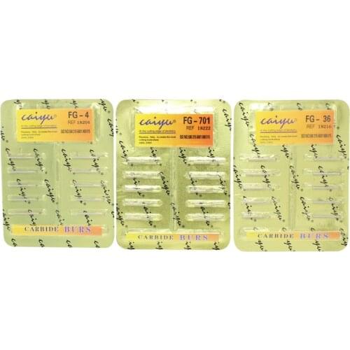 10Pcs/Pack Dental Tungsten Steel Carbide Burs for High Speed Handpiece Bit Fissure Bur Ball Bur Dentist Tools Dental Lab