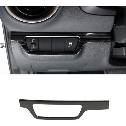 For Kia Cerato k3 2019 2020 Stainless Steel Interior Accessories Head Light Adjust Button Cover Trim Headlamp Switch Frame LHD
