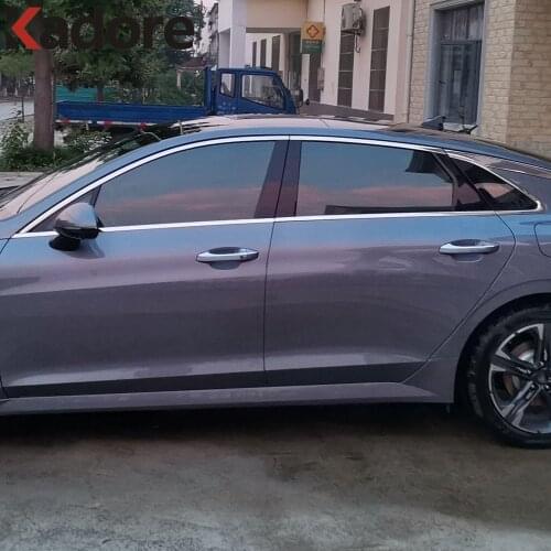 For KIA K5 Optima (DL3) 2021 2022 Stainless Steel Car Lower Window Trim Frame Moulding Cover Sticker Exterior Accessories