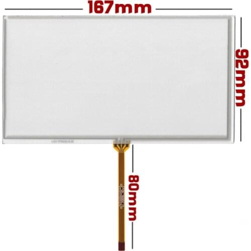 HON-MARK New 7 inch C070VW03 Car DVD GPS Universal 4 pin Resistance 167*92mm TM070RDH01 Handwriting Touch Panel Screen