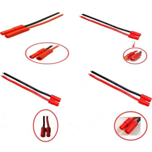 HXT 3.5mm HXT 4.0mm Male Female Bullet Connector Plug with housing and 100mm 14awg tinned Wire for RC Lipo Battery Charger FPV