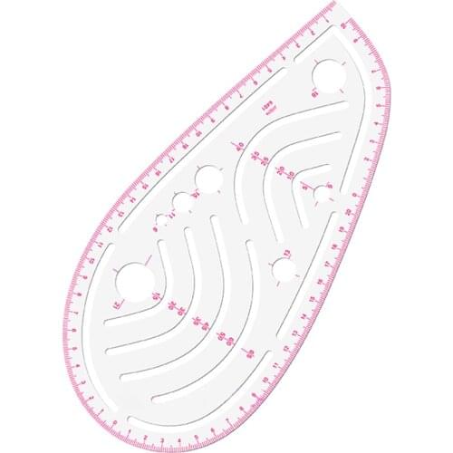 Tailor Multi-function DIY Patchwork Ruler Button Positioning Gadget Clothing Curve Ruler Pocket Collar Sleeve Line Drawing Ruler