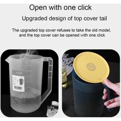 Unbreakable Plastic Pitcher Heat-Resistant Great for Both Iced and Hot Drinks Eco-Friendly Carafes Mix Drinks Water Jug F19B