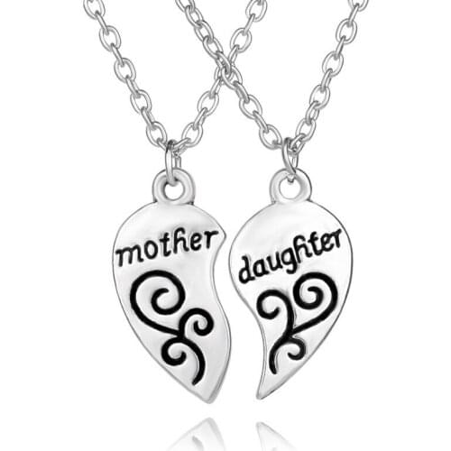 New Arrival Mother Daughter Necklace Jewelry Zinc Alloy Best Friends Choker Necklace For Women Wholesale