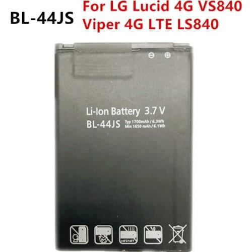 New 1700mAh BL-44JS Replacement Battery For LG Lucid 4G VS840 Viper 4G LTE LS840 BL44JS Batteries