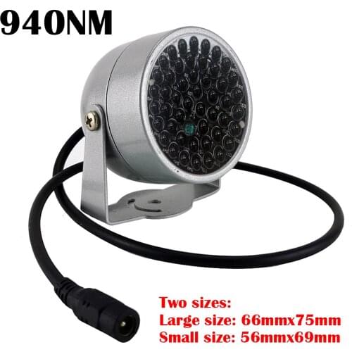New Invisible Illuminator 940NM Infrared 60 Degree 48 LED IR Lights for Night Vision CCTV Security 940nm IR Camera Fill Light