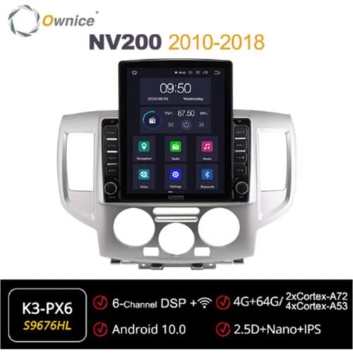 Ownice Octa 8 Core Android 10.0 Car Radio forNissan NV200 2010 2011 2012 2013 GPS Multimedia Stereo Player Tesla Style 4G LTE