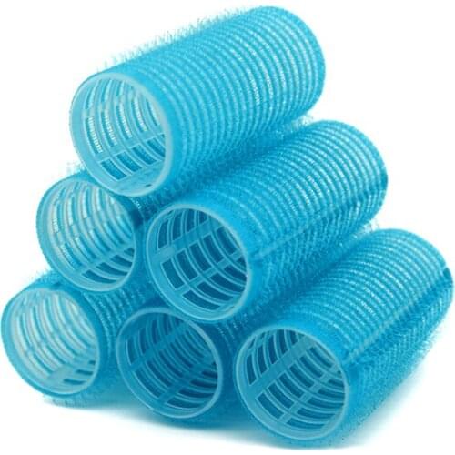 28mm 3pcs/Boxes Plastic Self Adhesive Hair Curlers Heatless Curling Magic Rollers Hairdressing DIY Design Tools