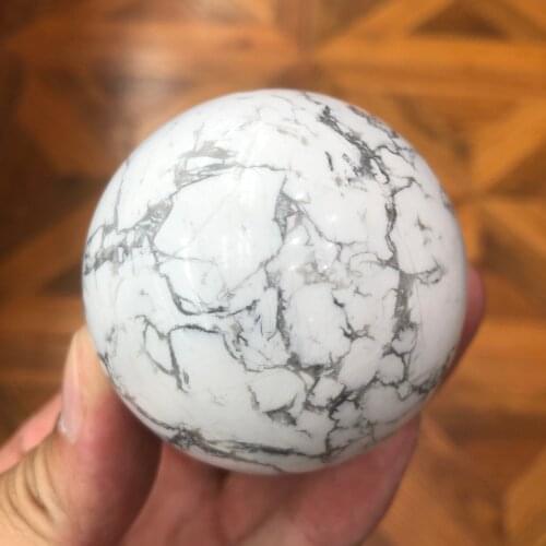 1pc Natural Crystals Quartz Howlite Sphere Ball Energy Reiki Stones Room Home Office Aquarium Decoration Accessories Gemstone