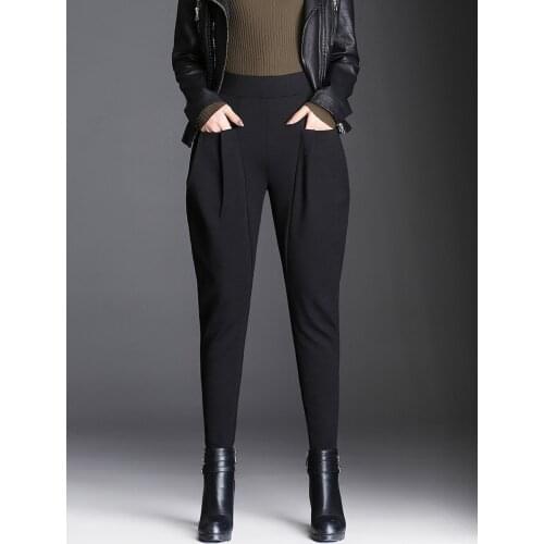 Harem pants women loose radish womens pants new high waist slimming casual trousers thickened plus velvet pants