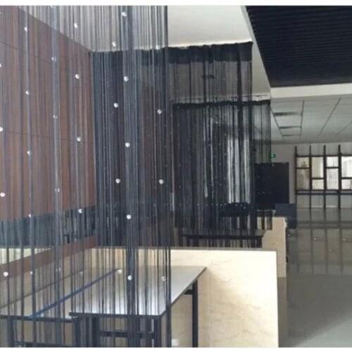 Acrylic Line Tassels Curtain Fly Insect Divider Curtains Living room Door Window Kitchen String Beaded Curtain Home Decor