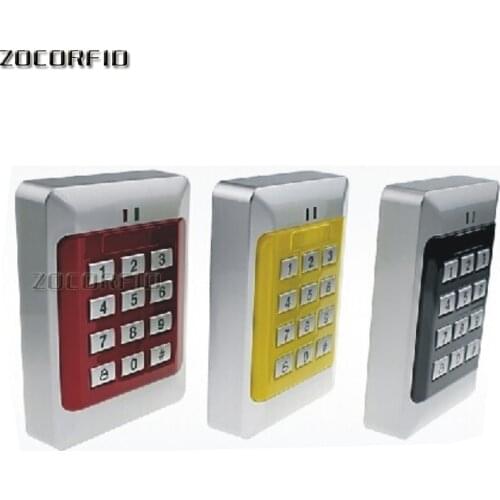 Outdoor IP68 Waterproof RFID Keypad Touch Access Control System Rainproof WG26/34 125KHz Card Reader with 10pcs Keyfobs